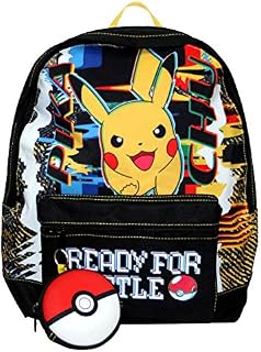School Backpack | 40 x 32 x 15 cm | Pokemon | Pikachu | Black | Children Bag