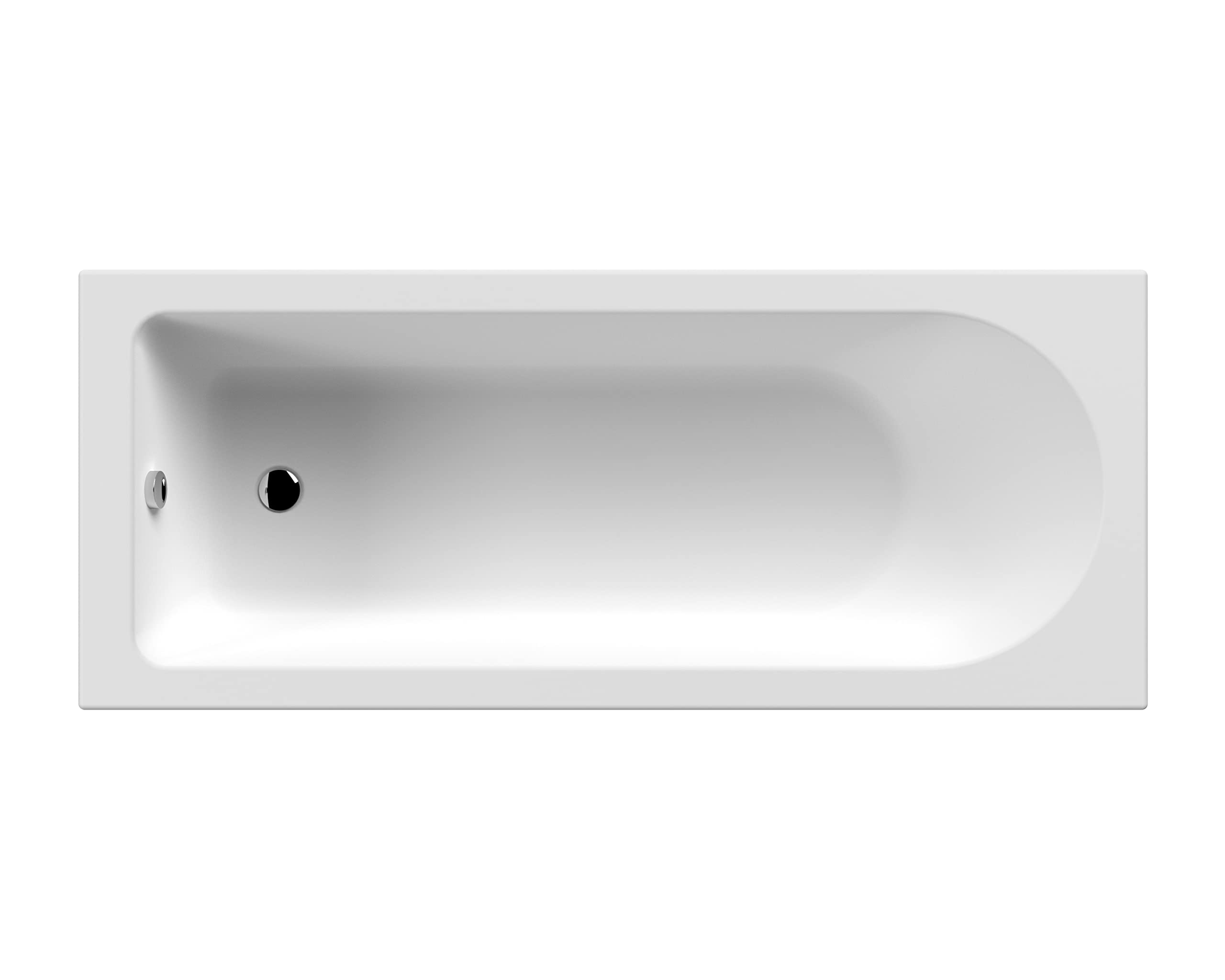 Nuie Barmby Single Ended Bath 1700 x 700mm - White Acrylic - Undrilled - NBA609