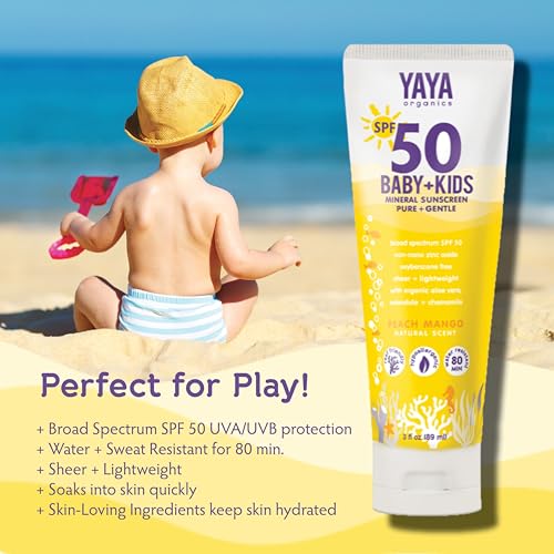 Yaya Organics Sun + Bug Protection Bundle For Baby + Kids By Yaya Organics | Reef-Friendly Spf 50 Mineral Sunscreen And Deet-Free Baby Bug Ban Natural Bug Repellent Spray thumb #4