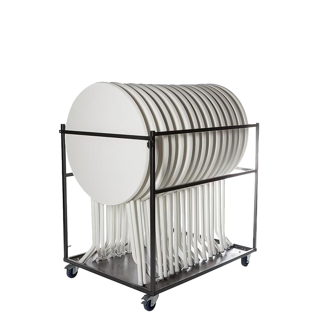 Carrello per il trasporto Party Paris Small per tavolo da terra, altezza 120 cm, lunghezza 127 cm, larghezza 95 cm