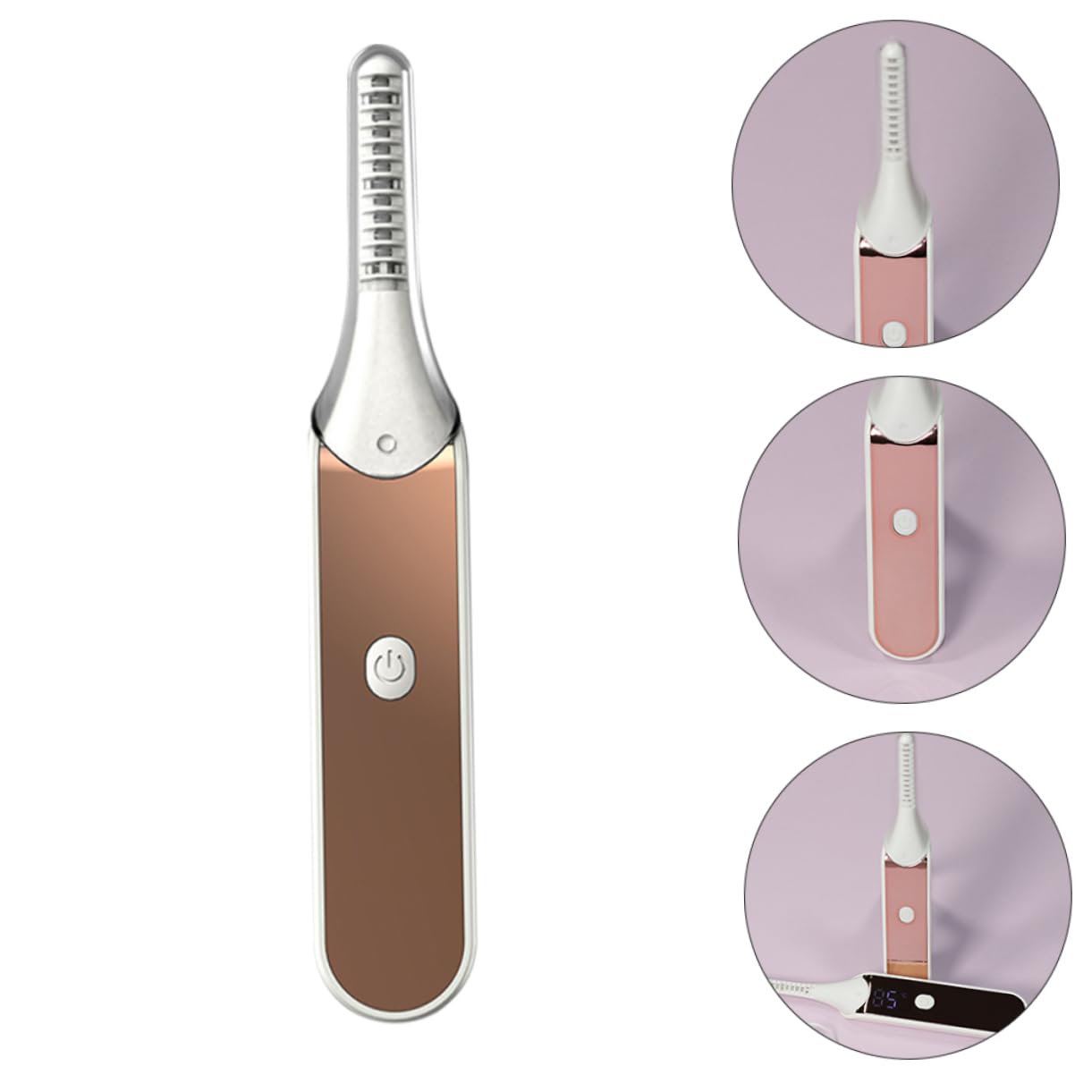 minkissy 2 Stück Schmerz-wimpernzange Elektrisches Wimpern-styling-tool Beheizter Lockenwickler 4 Stufen Für Mädchen Und Frauen Party-bereit