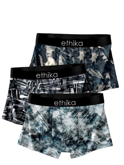 ethika Men's Underwear Anti Bacterial Airsoft Trunk | Men's Regular Fit Underwear | Imported Nylon Fabric | Multicolor Pack of 3-picture-26