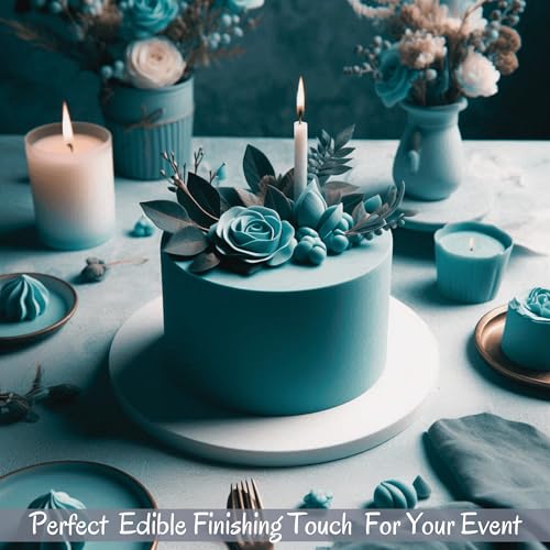 Image of Confect Teal Sugar Paste | Edible Sugar Paste | Fondant for Cake Decoration | Edible Fondant Chefs Choice for Cake Decorating | Vegan, Gluten-Free, Nut-Free, Palm Oil-Free - 1 KG