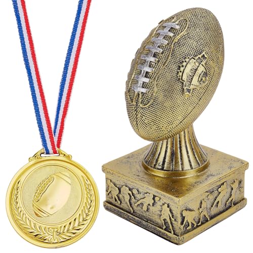 Trophée et médaille de football pour équipes sportives ORIGACH or