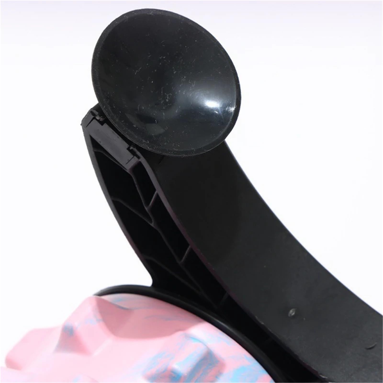 2 Stück Schaumstoff-Rollen-Massagestab, adsorbierbarer Saugnapf, fester Schaumstoffschaft, Muskelentspannung, Yoga, Fitness, Rücken für Training(Black)
