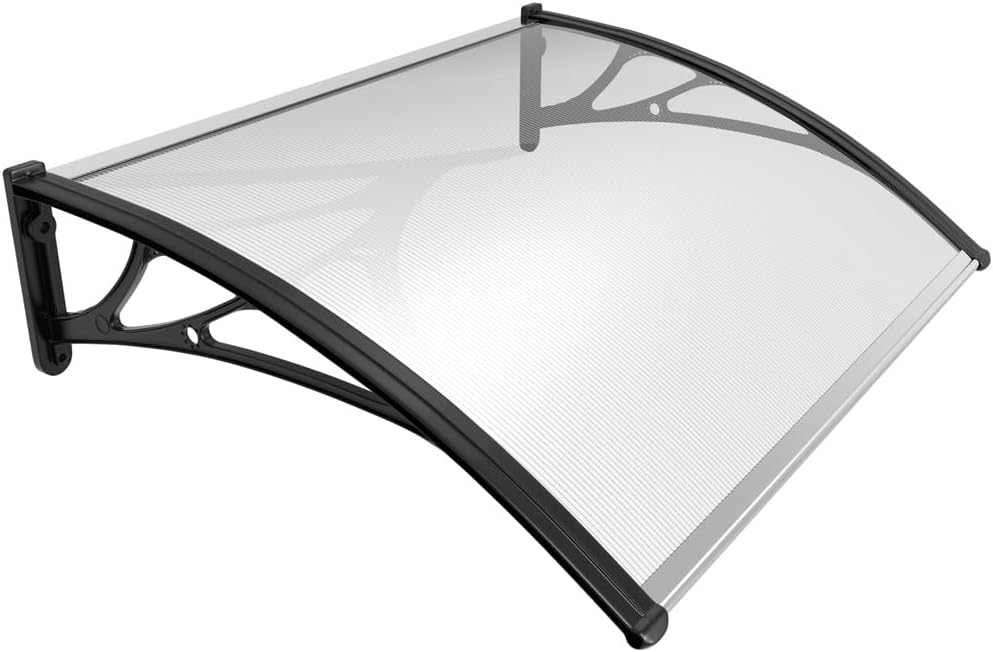 Door canopy 80x100cm Black