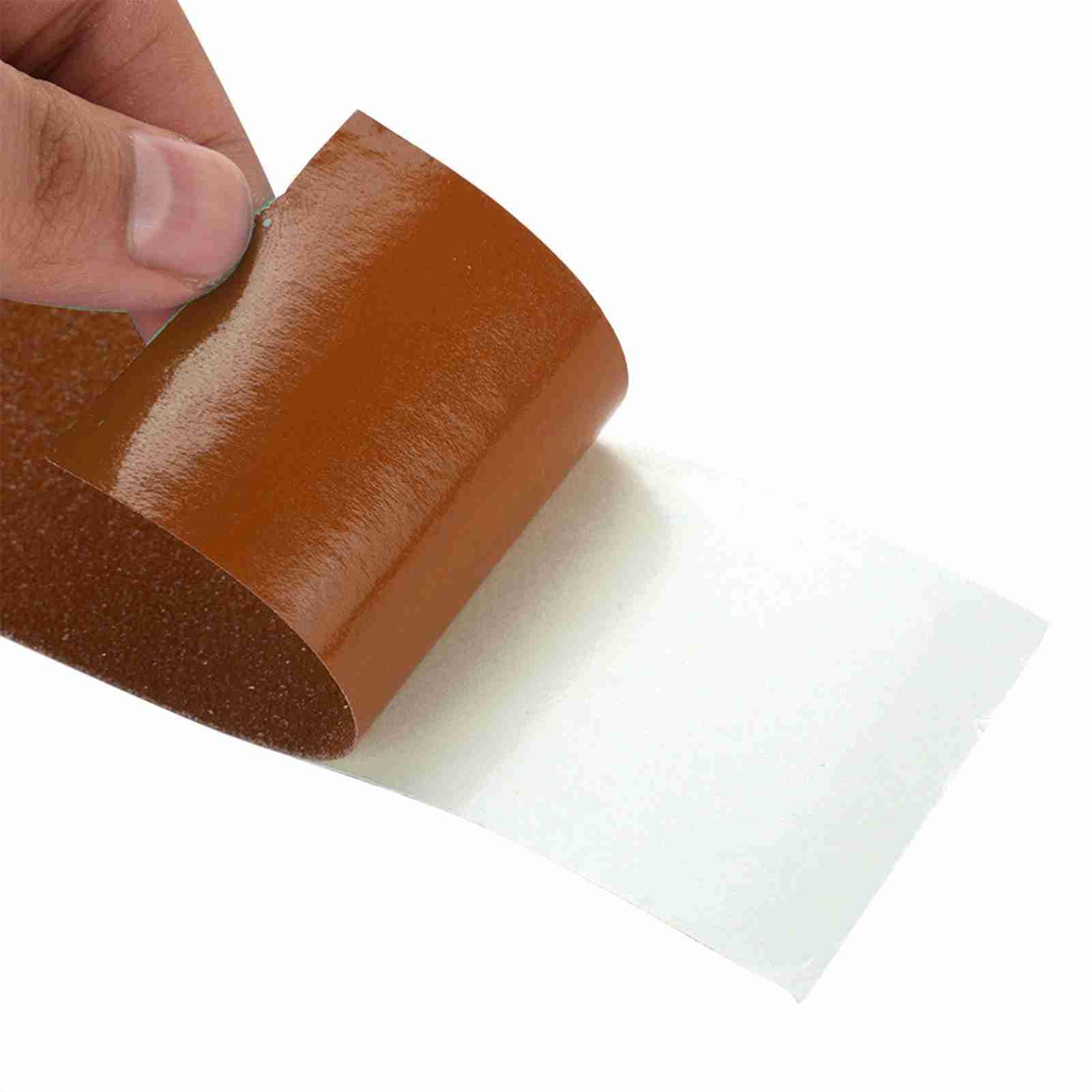 Nastro Antiscivolo, Nastro Anti -Slip Non Skid da 5 m*5 cm con Nastro antidico con Una Forte Potenza di Rilegatura per Decorazioni e Avvertimento Scale per uffici per Pavimenti in (Marrone)