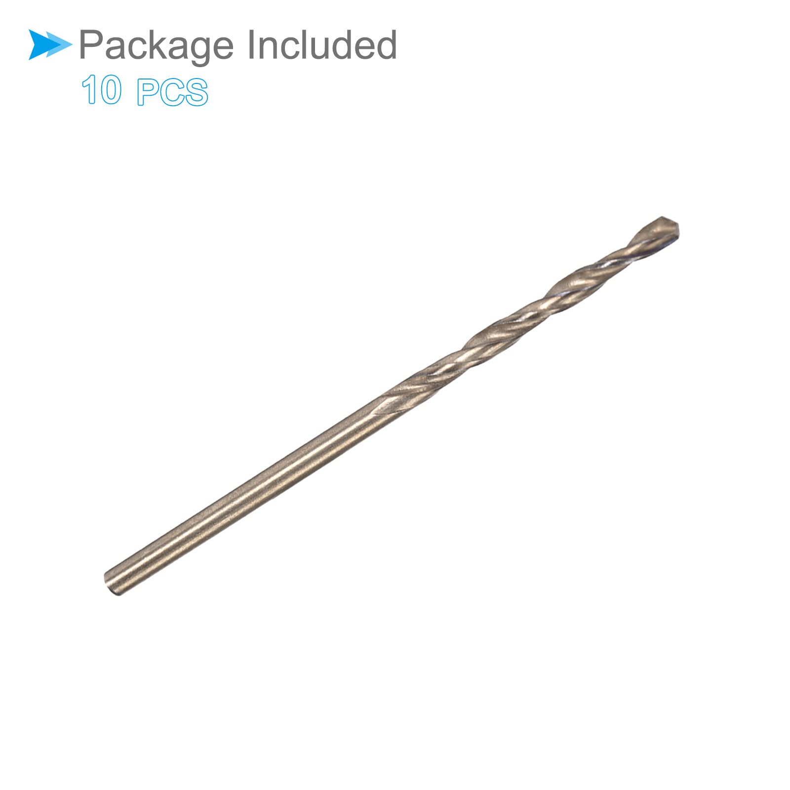 Punta Da Trapano Elicoidale 7mm - Rivestita Titanio E Nitruro, Per Acciaio, Alluminio, Legno - Foto 10