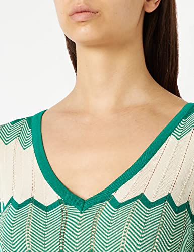 Morgan Robe Tricot Longue col V Jacquard 221-RMRAY...