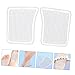 Healeved 2pairs Forefoot Gel Pads for High Heels - Metatarsal Cushions Shockproof Foot Inserts for Comfort and Support Transparent -Day Relief