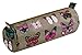 Produktbild Clairefontaine 8520C - Schlampermäppchen rund, aus Textil, 22cm, ideal für die Schule, 1 Stück, Schmetterling, sortiert