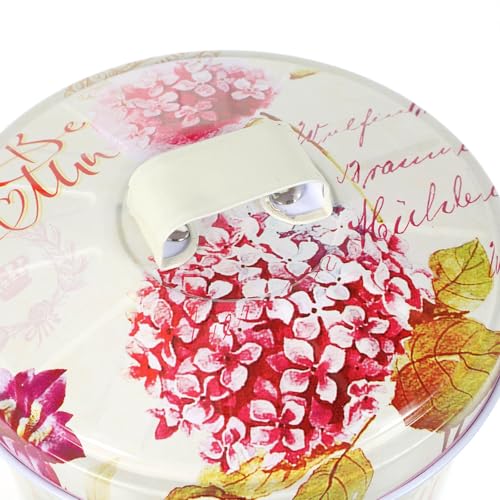 Caja de almacenamiento de hierro POPETPOP con tapa y asa para guardar dulces y galletas 3