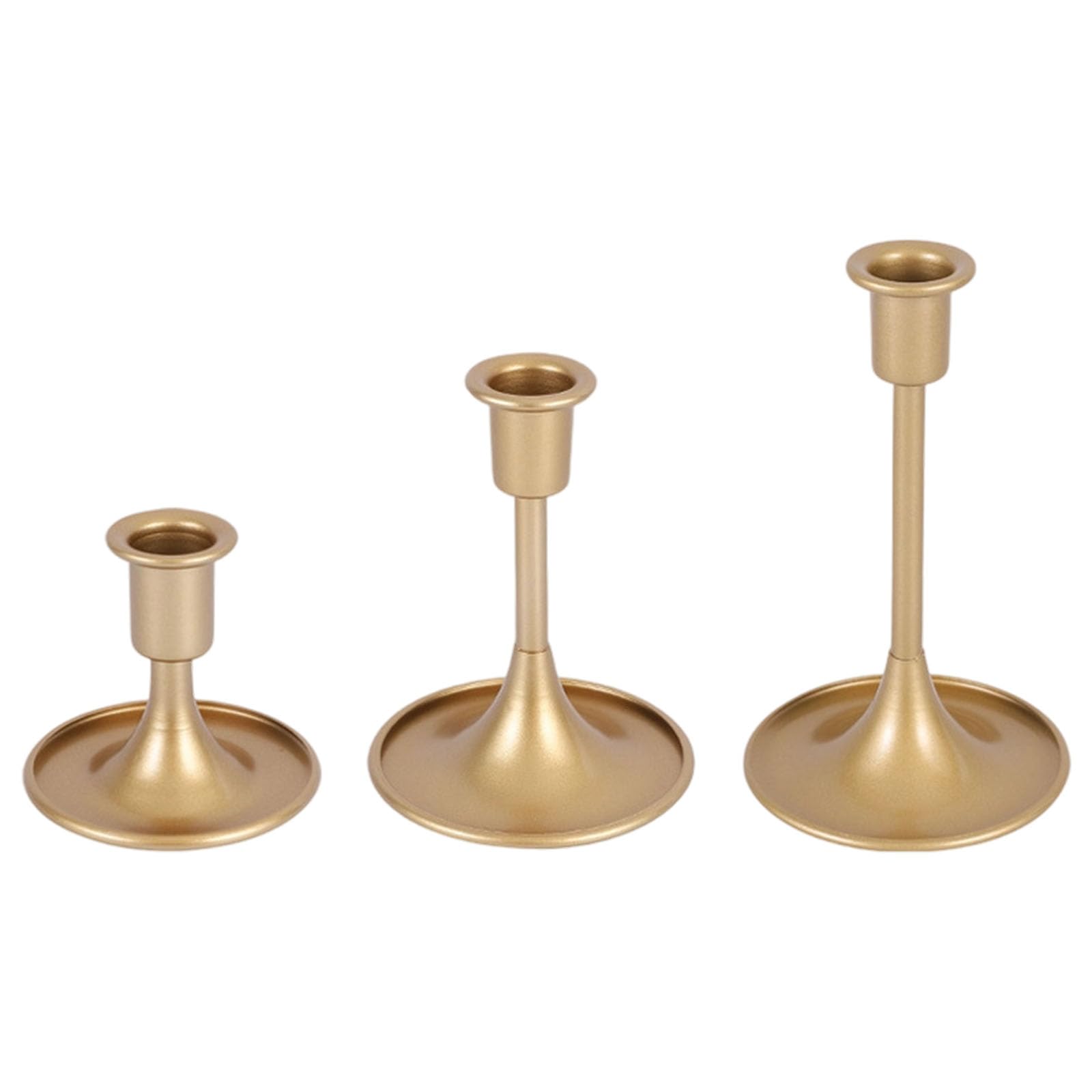 Jazuaiao European Iron Holders Set of 3 Candlestick Stand for Home Decoration Dining Table Centerpieces Holders Set