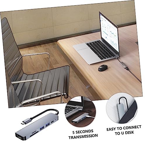 Concentrador de base USB C multifuncional con PD Fast Charging integrado 5