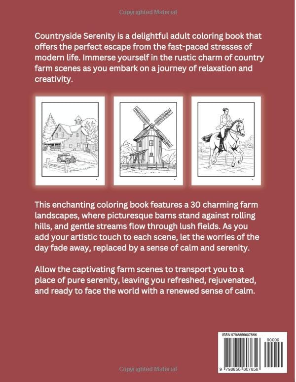 Miniatura 2 de Countryside Serenity An Adult Coloring Book