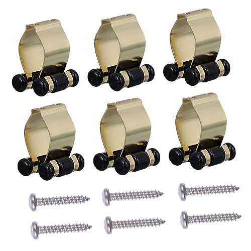 KOMBIUDA Fishing Pole Racks for Wall 6pcs Fishing Rod Holder Straps Universal Clamp for Rods/billiards 18-30mm Easy to Install