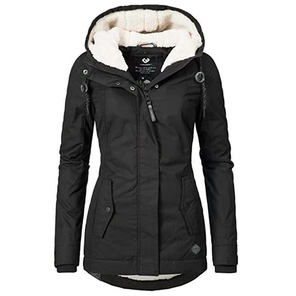 Abrigo acolchado ligero para mujer, chaqueta de plumón ligera para mujer, con capucha, chaqueta de invierno forrada cálida, chaqueta de entretiempo, cuello de piel sintética, abrigo acolchado con