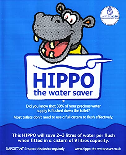 Hippo el Economizador de Agua Ahorra Agua cada vez que da Descarga