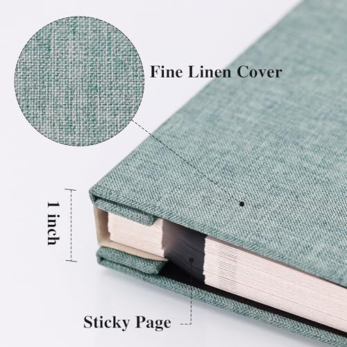Vienrose Large Photo Album Self Adhesive for 4x6 8x10 Pictures Linen Scrapbook Album DIY 40 Blank Pages with A Metallic Pen by Vienrose - Used condition - Image 3