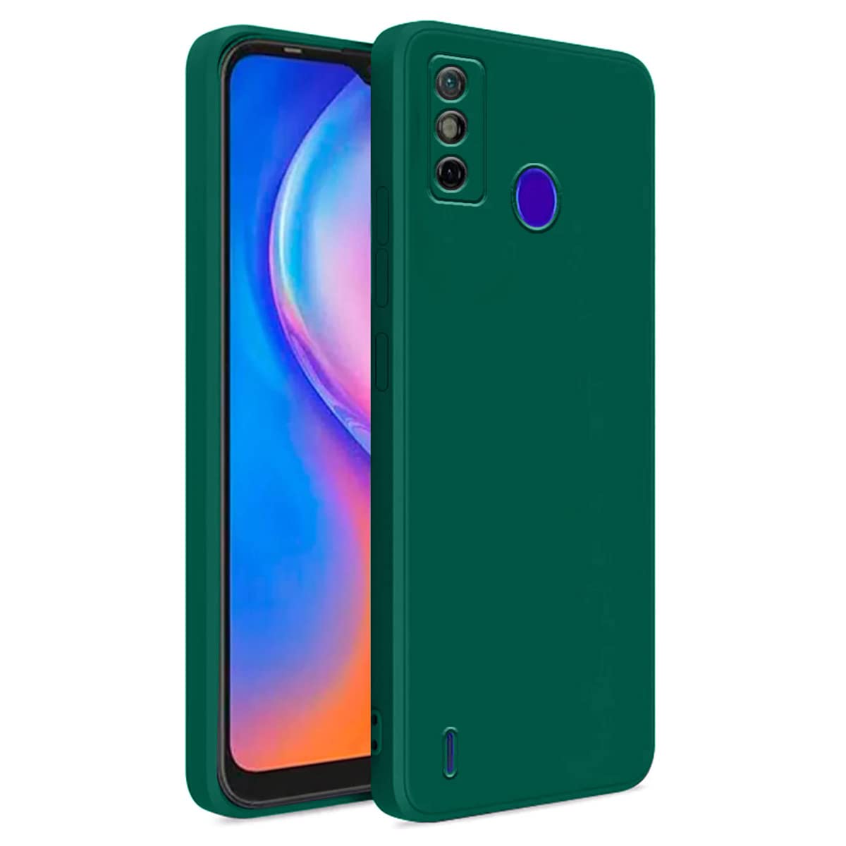 LIRAMARK Silicone Soft Back Cover Case for Tecno Spark Go 2020 (Silicone Green) (B0BZ8B7X9T) Amazon Price History, Amazon Price Tracker