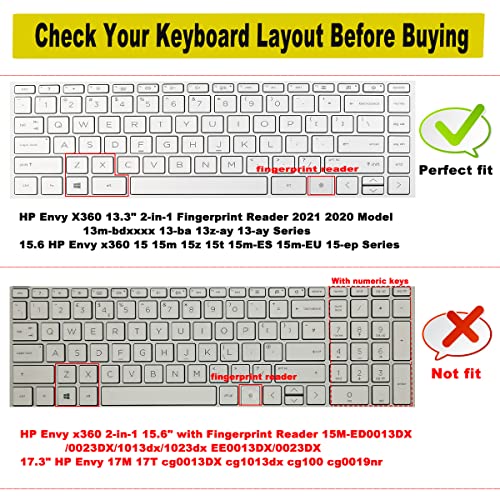 Protector de teclado para HP Envy 13, 15.6 pulgadas miniatura 2