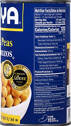 Image of Goya Foods Chick Peas, Garbanzo Beans, 46 Ounce (Pack of 12)