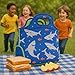 GOPRENE Kids Shark Lunch Bag for Boys Insulated Neoprene Lunch Tote Fits Bento Box and Thermos Green Toddler Lunchbox for School Daycare or Travel