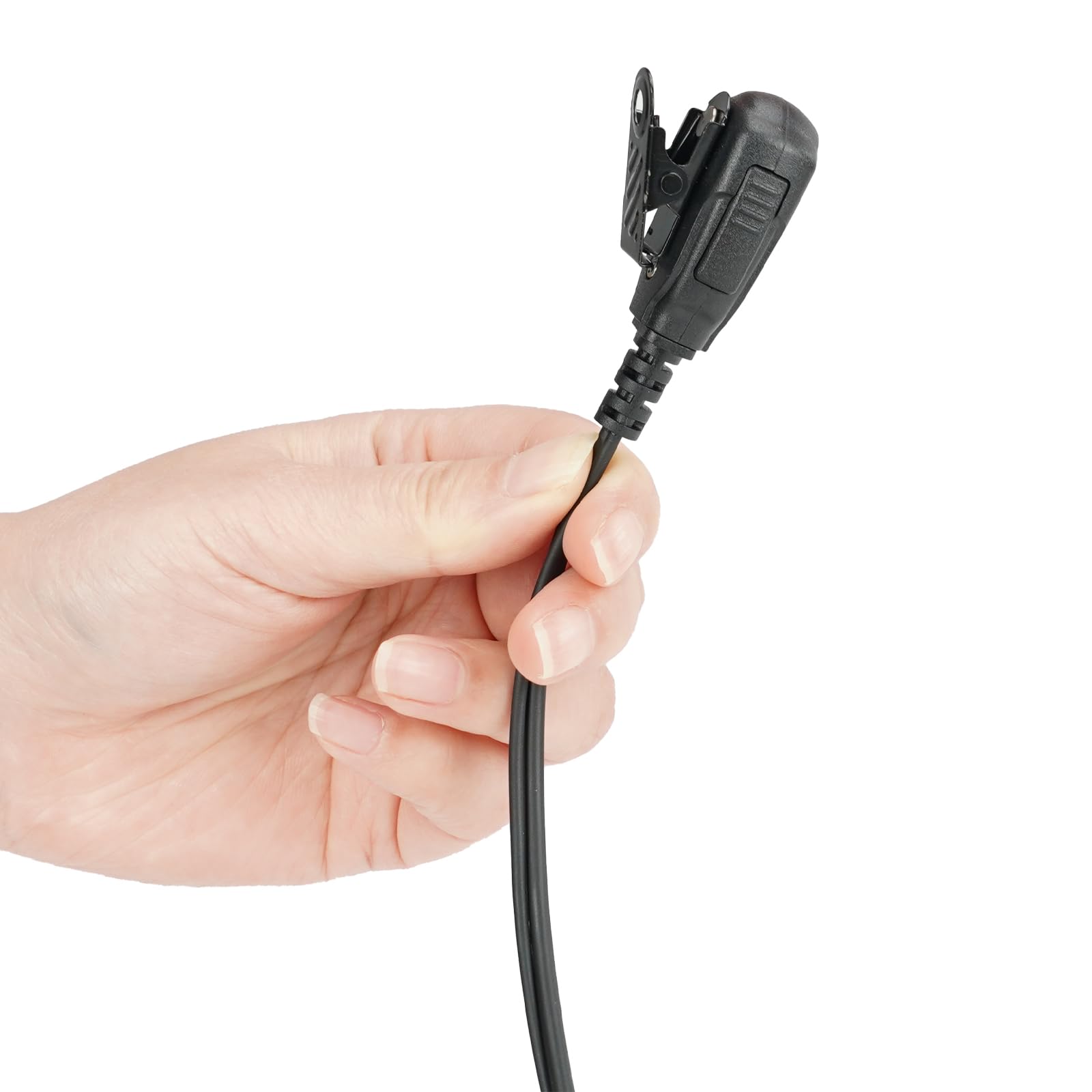 Retevis Walkie Talkie Auriculars 1 Pin 3,5 mm, Pinganillo Walkie Talkie, Auriculars-Micrófono Auricular En Forma De G con PTT Compatible RM01/RT55/RA26 (1 Unidad)