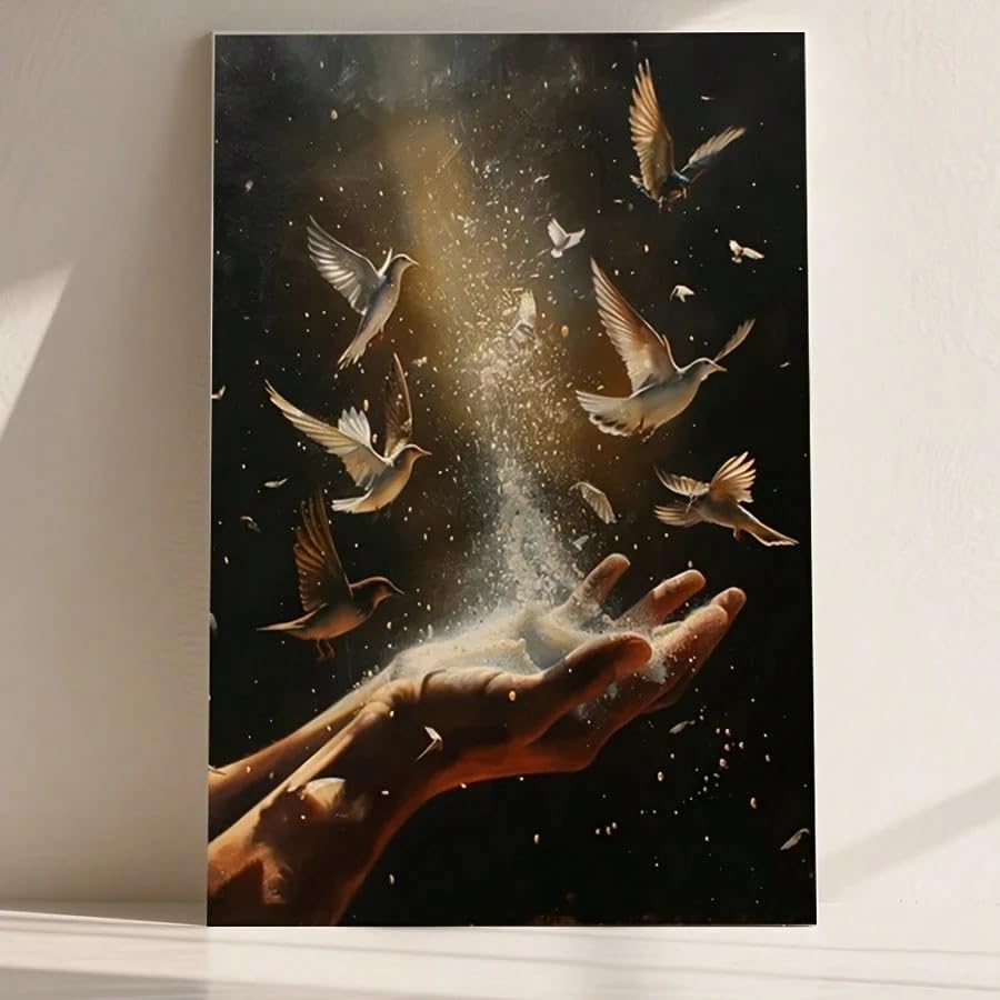 LYBCEOUG 1 Leinwandbild, hochwertiger Kunstdruck/Poster für Wohnzimmer, Badezimmer, Schlafzimmer (40 x 50 cm/mit Rahmen)