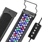 AQQA LED Aquarium Light 30W for 18-24 Inch Fish Tank, 24/7 Mode&DIY Mode Full Spectrum Fish Tank Light, IP68 Waterproof High Lumen Aquarium Plant Light, Adjustable Brightness/Timer, Memory Function