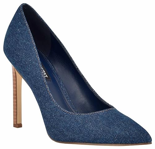 Nine West Women's Tatiana Pump, Blue Denim 402, 7.5