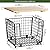 Wire Storage Basket for Kitchen Pantry: GGIU Stackable Kitchen Counter Organizers - Wire Organizing Bin for Produce Vegetable Potato and Onion Black