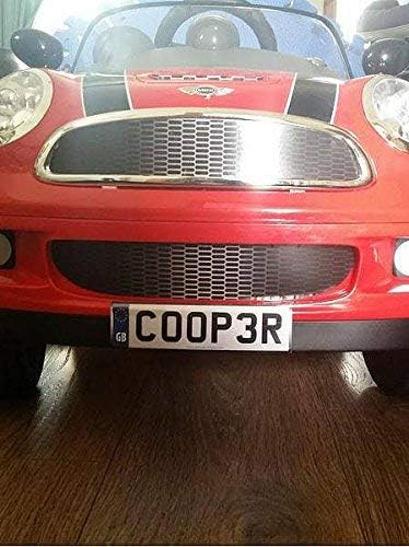 Kids Personalised Number Plates Self-Adhesive Stickers For Ride-on Cars Bikes