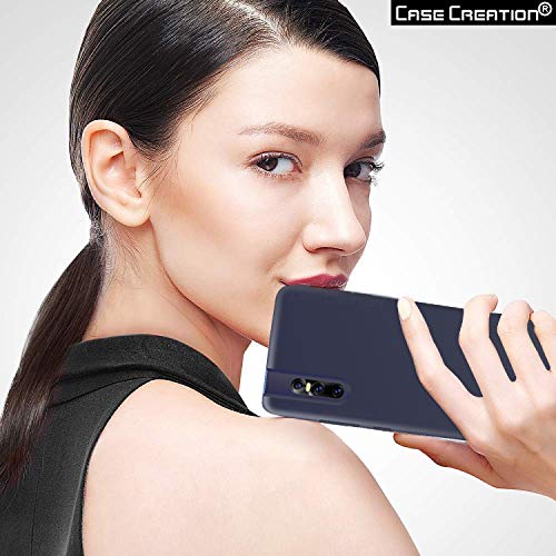 Image of Case Creation Luxurious OG Series for Vivo V15 Pro Case Cover,Anti-Dirty Slim Case Frosted Matte Cute Candy TPU Raised Bezel (Splash of Color) Back Cover for Vivo V15 Pro -Navy Blue