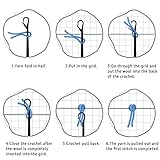 Latch Hook Pillowcase Kits Spider Web Latch Hook kit Pillow Cover Throw Pillow Embroidery Craft Kits for Beginner DIY Latch Hook Rug Kit with Printed Canvas Christmas Decoration 43x43cm - Image 4