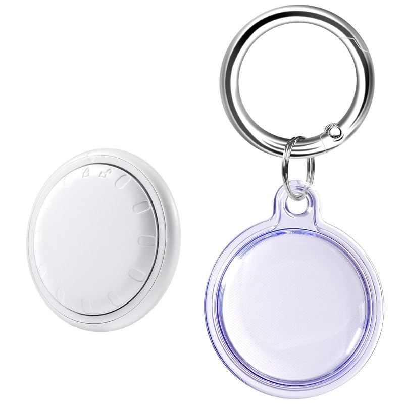 Air Tracker Compatible with Apple Find My(iOS Only), Key Finder Locator for Suitcase, Luggage and More, Bluetooth Tracker and IP67 Protective Case Holder(1 Pack), Over 1 Year Battery Life-image-33
