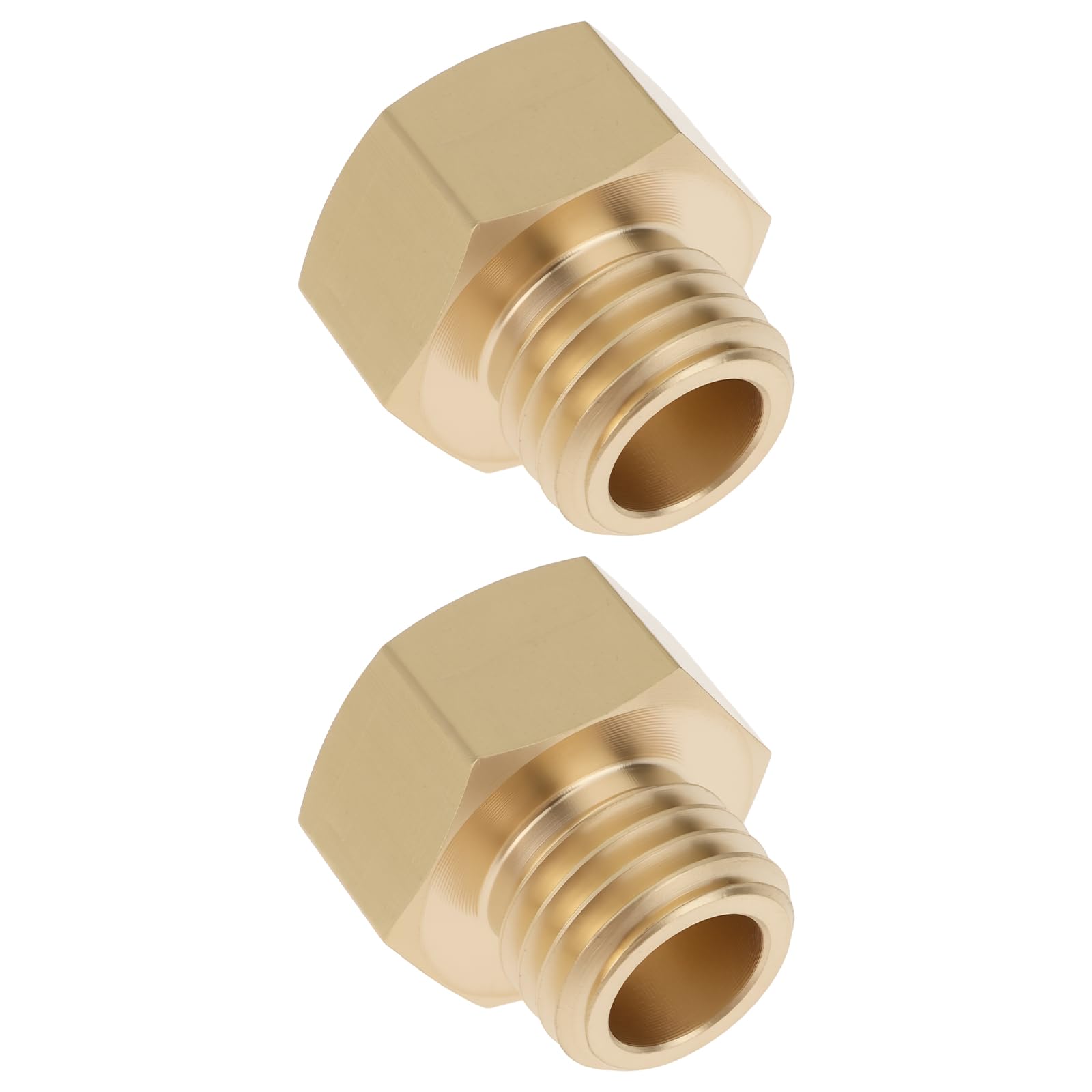 Briny River Men's 2Pcs M12x1.5 To 1/4" Fe Adapter Manometer Brass Adapter For Hydraulic Systems Pneumatic Equipt