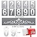 Reflective Mailbox Numbers 3 Inch (0-9) for Outside House Address Number Stickers for Mail Box White Self-Adhesive Stickers-Waterproof and UV Resistant Signs, Door, Address Farmhouse Decor(6 Sets)
