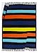Produktbild Moderner Designer Velours Teppich Blau Türkis Schwarz Lila Grün Gestreift, Grösse:80x150 cm