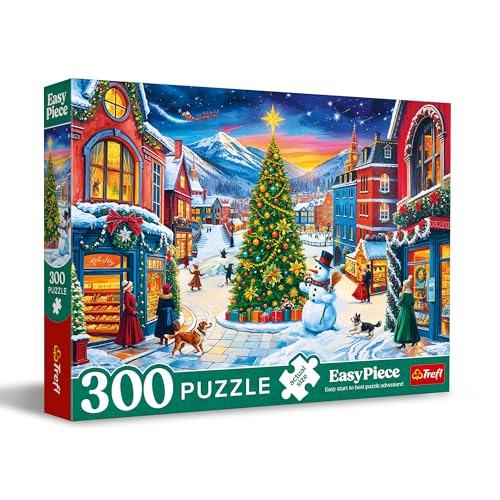 Trefl EasyPiece - 23104 - Puzzle facile - Village de Noël - 300 pièces - Pour adultes et enfants à partir de 10 ans - Multicolore