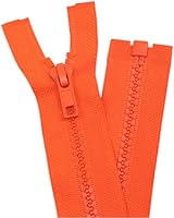 Vista 11 de YaHoGa 2 piezas cremalleras separadoras #5 de 30 pulgadas para coser abrigos y chaquetas, cremalleras de plástico moldeado amarillo a granel