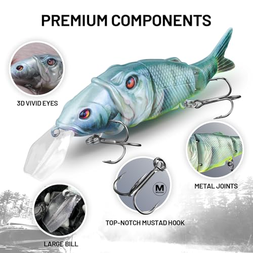 Image of Handing Multi-Jointed Swimbait Fishing Lures Swimbait Fishing Lures