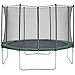 CZON SPORTS trampolino, 430 cm tappeto elastico con rete di sicurezza, verde|trampolino elastico da giardino|trampolino bambini