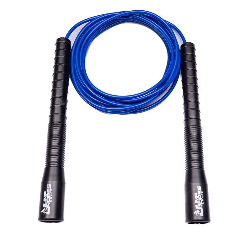 Image of World, Long Handle 4MM | Freestyle Adjustable PVC Skipping Rope for Men | Tangle-Free, Fast-Spinning Jump Rope for Beginners and Trick Training (Blue)
