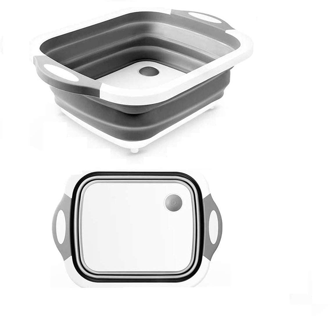 See full amazon price history chart for Portibal 4 in 1 Multifunctional Silicone Based Kitchen Foldable Cutting Chopping Board Collapsible Dish Tub Vegetable Fruit Washing Draining Basket with Plug (Pack of 1) Portibal 4 in 1 Multifunctional Silicone Based Kitchen Foldable Cutting Chopping Board Collapsible Dish Tub Vegetable Fruit Washing Draining Basket with Plug (Pack of 1) (B0DDPNVC63) Amazon Price History, Amazon Price Tracker