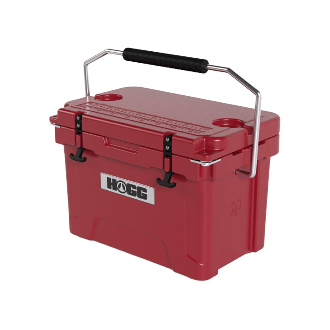 Hogg rotomolded wheeled 20 quart cooler with dry storage