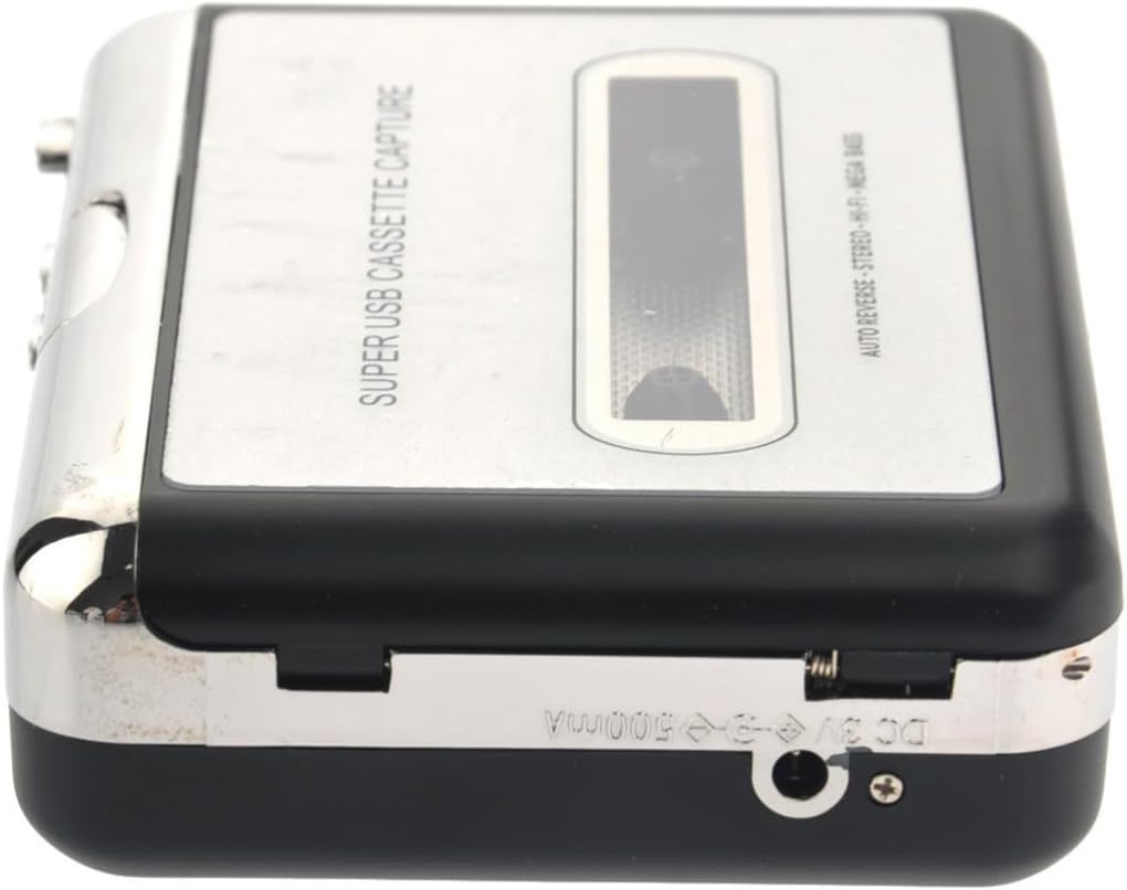 USB Cassette Converter with Usb2.0, Hard Plastic Alloy, Portable