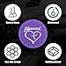 Dickno 2PCS Car Cup Holder Coaster, 2.76 Inch Blessed Cross and Heart Christian Drink Mat, Soft PVC Non-Slip Shockproof Insert Cup Coaster for Women Girls, Interior Car Accessories (Purple)