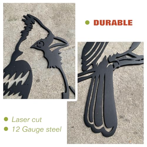 Metal-Bird-Christmas-Cardinal-Garden-DecorTree-Decor-Outdoor-Metal-Wall-Art-LargeCardinal-Gifts-Figurine-Unique-Yard-ArtGarden-Silhouette-Garden-Sculptures-and-Yard-Art Metal Bird Christmas Cardinal Garden DecorTree Decor Outdoor Metal Wall Art LargeCardinal Gifts Figurine Unique Yard ArtGarden Silhouette Garden Sculptures and Yard Art