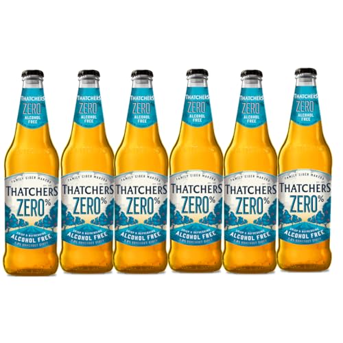 Thatchers Zero I 500ML I Alcohol Free I Family Cider Makers I Crisp and Refreshing Bomerset Cider I Blend of Traditional and Modern Varieties I Pack of 6